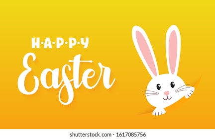 Easter rabbit, easter Bunny. Vector illustration.