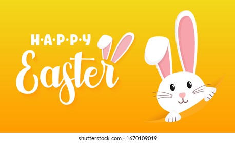 Easter rabbit, easter Bunny. Vector illustration.