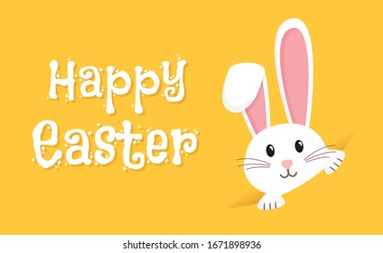 Easter rabbit, easter Bunny. Vector illustration.