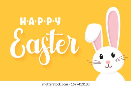 Easter rabbit  easter Bunny  Vector illustration 