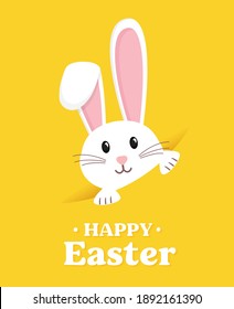 Easter rabbit, easter Bunny. Vector illustration.