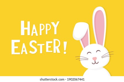 Easter rabbit, easter Bunny. Vector illustration.