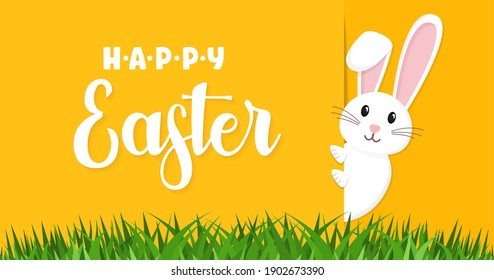 Conejo de Pascua, conejo de Pascua. Ilustración vectorial.