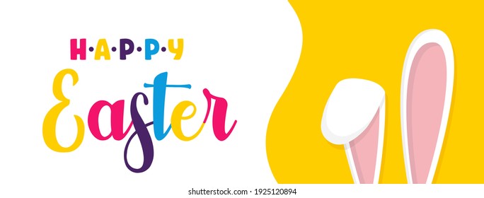 Easter rabbit, easter Bunny. Vector illustration.