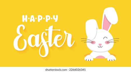 Easter rabbit, easter Bunny. Vector illustration.