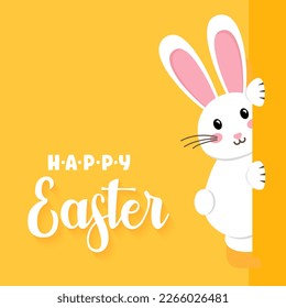 Easter rabbit, easter Bunny. Vector illustration.