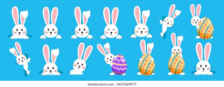 Osterhase, Osterhase. Vektorgrafik.
