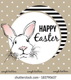 easter rabbit  card 