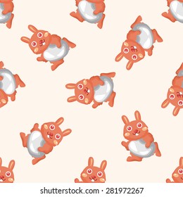 easter rabbit , cartoon seamless pattern background