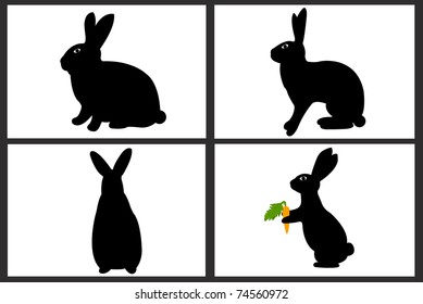 Easter rabbit collage