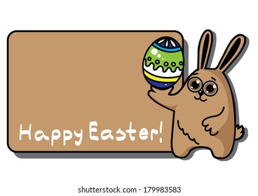 easter  rabbit with egg