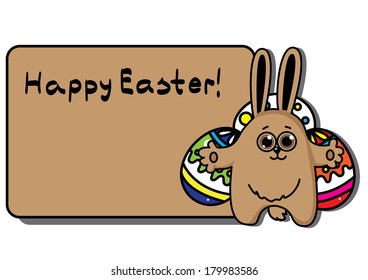 easter  rabbit with egg