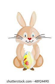 Easter rabbit with egg