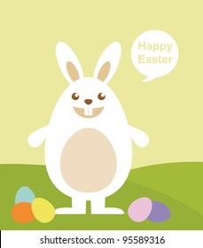 Easter rabbit with Easter egg