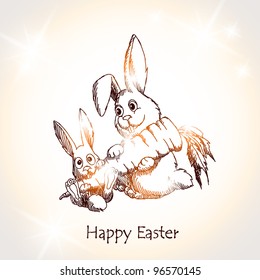 Easter rabbit, eps10