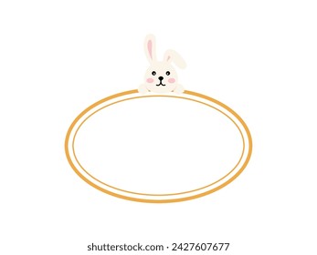 Ilustración de fondo de conejo de Pascua