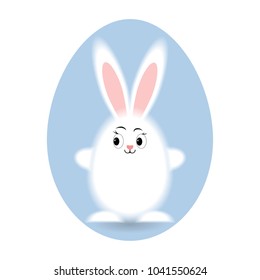Easter rabbit. Happy easter - vector illustration