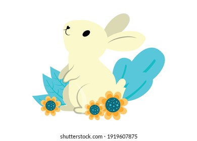 Osterkaninchen-Illustration, Vektordesign