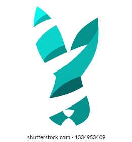 easter rabbit logo cute