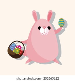 easter rabbit theme element vector,eps