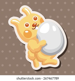 easter rabbit theme element vector,eps