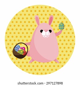 easter rabbit theme element vector,eps
