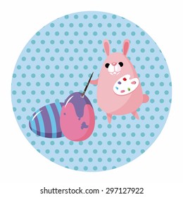 easter rabbit theme element vector,eps