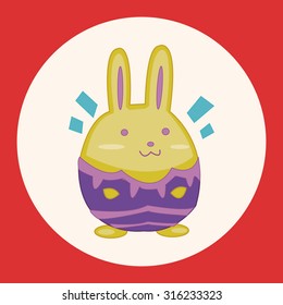 easter rabbit theme element vector,eps