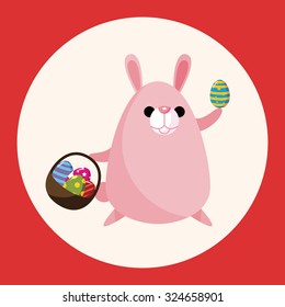 easter rabbit theme element vector,eps