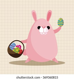 easter rabbit theme element vector,eps