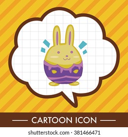 easter rabbit theme element vector,eps