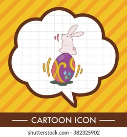 easter rabbit theme element vector,eps