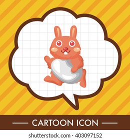 easter rabbit theme element vector,eps