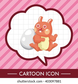 easter rabbit theme element vector,eps