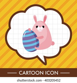 easter rabbit theme element vector,eps