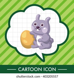 easter rabbit theme element vector,eps