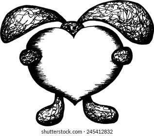 Easter rabbit Valentine's Day