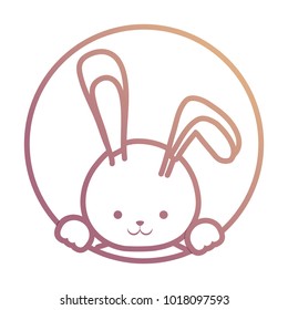 easter rabbit vector illustration