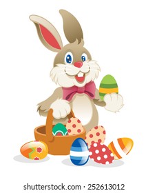 Easter Rabbit. Vector illustration