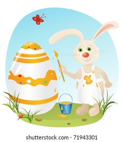 Easter rabbit (vector version)