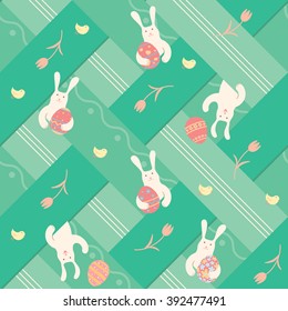 Easter rapport bannys eggs and chicks