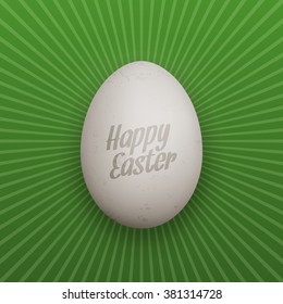 Easter realistic Chicken Egg with Shadows