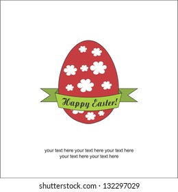 Easter red egg