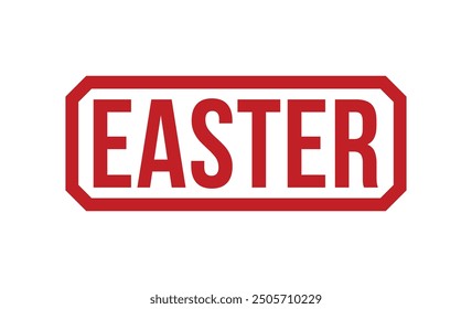 EASTER Red rubber stamp on white background. EASTER stamp sign. EASTER stamp.