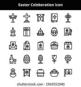 Easter related icons created to use on your next project and work beautifully