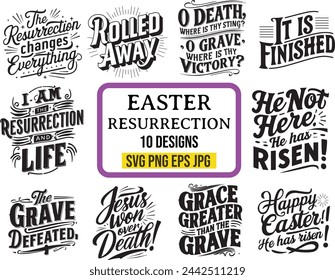 Easter Resurrection Christian Design Bundle EPS