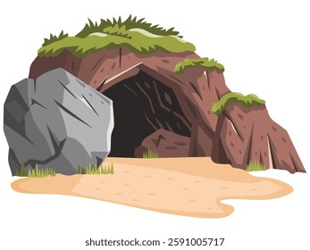 Easter Resurrection Tomb Illustration vector illustration