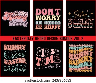  Easter Retro Design Bundle Vol 2,Easter Retro design Bundle, Groovy Style Easter Day Design Bundle,funny easter,Easter Vintage Retro design Bundle,Cut Files Cricut,Silhouette svg