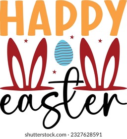 Easter retro svg design and eps file design
