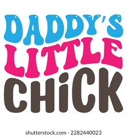  Easter retro  SVG design, daddy’s little chick